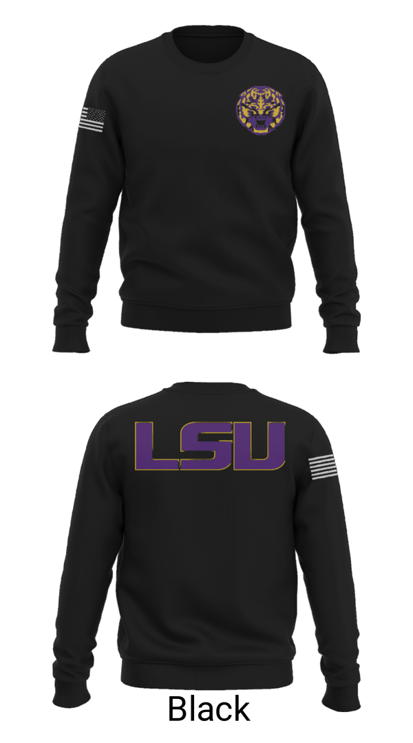 Crew Neck Sweatshirt, Louisiana State University, Spirit Store, Teamtime, Team time, sublimation, custom sports apparel, team uniforms, spirit wear, spiritwear, sports uniforms, custom shirts, team store, custom team store, fundraiser sports, apparel fundraiser