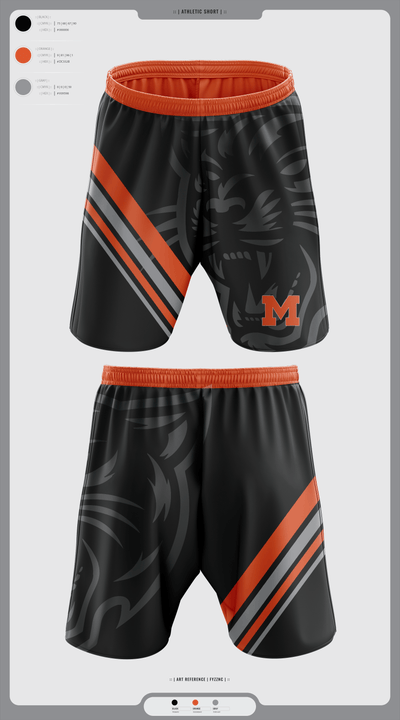 Milton Area Black Panthers 88369050 Athletic Shorts With Pockets - 1