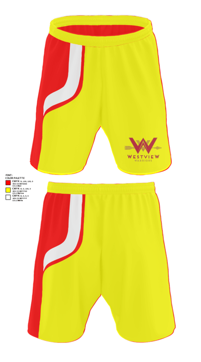 Westview High School Tennis 90920952 Athletic Shorts With Pockets - 27