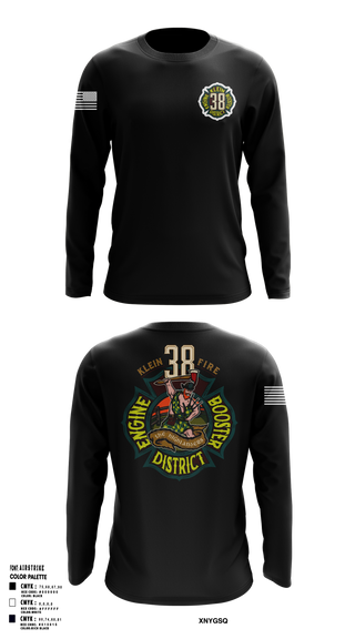 Long Sleeve Performance Shirt, Klein Fire 38, Fire Department, Teamtime, Team time, sublimation, custom sports apparel, team uniforms, spirit wear, spiritwear, sports uniforms, custom shirts, team store, custom team store, fundraiser sports, apparel fundraiser