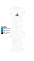 Port Chester High School Bowling 50203613 Women's Short Sleeve V-neck Shirt - 18