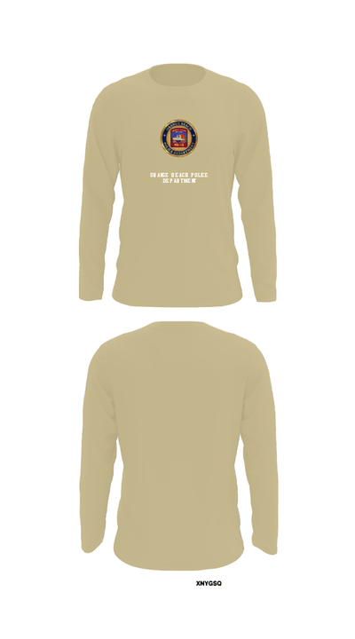 Orange Beach Police Department 96340992 Long Sleeve Performance Shirt - 88