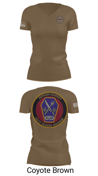 Womens Short Sleeve Vneck Shirt, 345 TRS, Air Force, Teamtime, Team time, sublimation, custom sports apparel, team uniforms, spirit wear, spiritwear, sports uniforms, custom shirts, team store, custom team store, fundraiser sports, apparel fundraiser