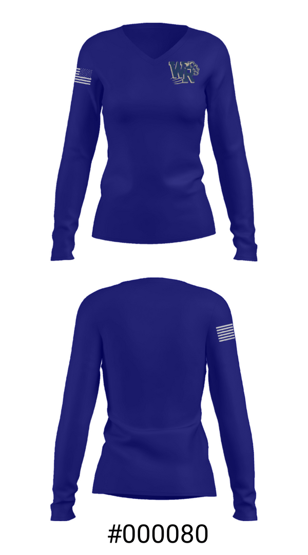 Women's Long Sleeve Vneck Shirt, West Ranch High School Softball, Softball, Teamtime, Team time, sublimation, custom sports apparel, team uniforms, spirit wear, spiritwear, sports uniforms, custom shirts, team store, custom team store, fundraiser sports, apparel fundraiser