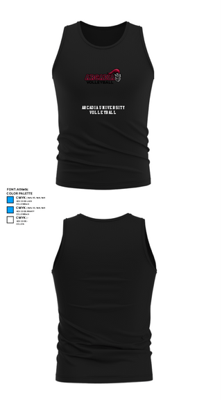 Tank Top, Arcadia University Volleyball, Women's Volleyball, Teamtime, Team time, sublimation, custom sports apparel, team uniforms, spirit wear, spiritwear, sports uniforms, custom shirts, team store, custom team store, fundraiser sports, apparel fundraiser