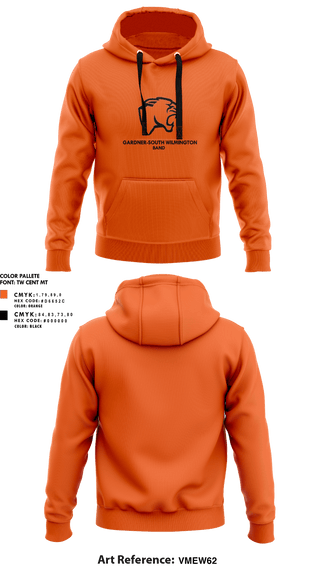 Hoodie, Gardner-South Wilmington High School Band, Spirit Store, Teamtime, Team time, sublimation, custom sports apparel, team uniforms, spirit wear, spiritwear, sports uniforms, custom shirts, team store, custom team store, fundraiser sports, apparel fundraiser