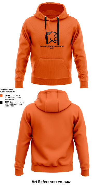 Gardner-South Wilmington High School Band 59263566 Hoodie - 5 (1)