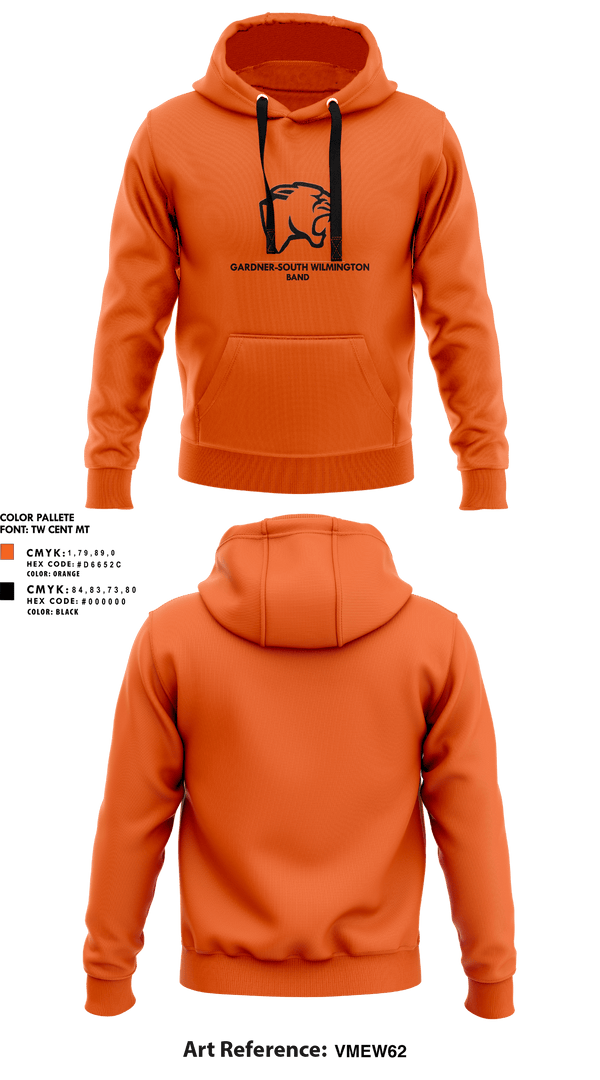Hoodie, Gardner-South Wilmington High School Band, Spirit Store, Teamtime, Team time, sublimation, custom sports apparel, team uniforms, spirit wear, spiritwear, sports uniforms, custom shirts, team store, custom team store, fundraiser sports, apparel fundraiser