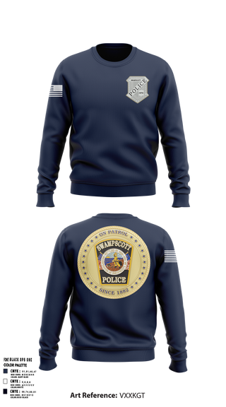 Crew Neck Sweatshirt, Swampscott Police, Police, Teamtime, Team time, sublimation, custom sports apparel, team uniforms, spirit wear, spiritwear, sports uniforms, custom shirts, team store, custom team store, fundraiser sports, apparel fundraiser
