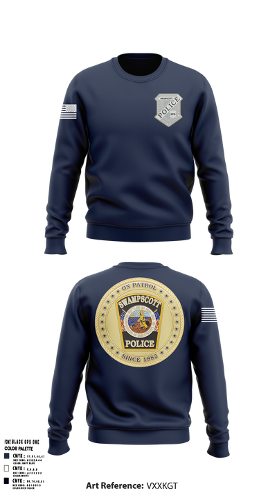 Swampscott Police 55581807 Crew Neck Sweatshirt - 118