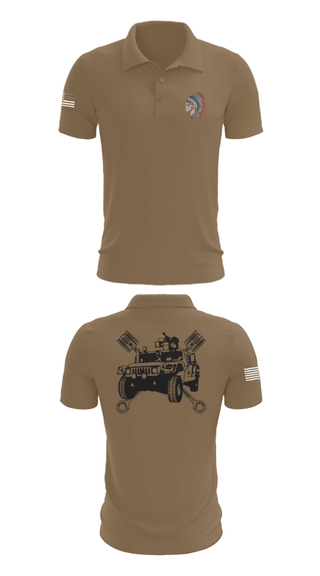 Short Sleeve Performance Polo, FMS 1, OKARNG, , Teamtime, Team time, sublimation, custom sports apparel, team uniforms, spirit wear, spiritwear, sports uniforms, custom shirts, team store, custom team store, fundraiser sports, apparel fundraiser