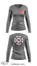 Woonsocket 46977147 Women's Long Sleeve V-neck Shirt - 127