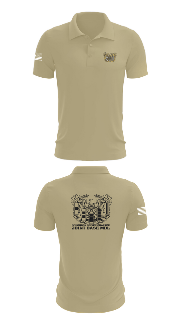 Short Sleeve Performance Polo, Doughboy Silver Chapter, National Guard, Teamtime, Team time, sublimation, custom sports apparel, team uniforms, spirit wear, spiritwear, sports uniforms, custom shirts, team store, custom team store, fundraiser sports, apparel fundraiser