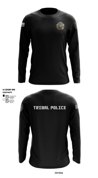 Long Sleeve Performance Shirt, Eastern Shawnee Tribal Police, Police, Teamtime, Team time, sublimation, custom sports apparel, team uniforms, spirit wear, spiritwear, sports uniforms, custom shirts, team store, custom team store, fundraiser sports, apparel fundraiser