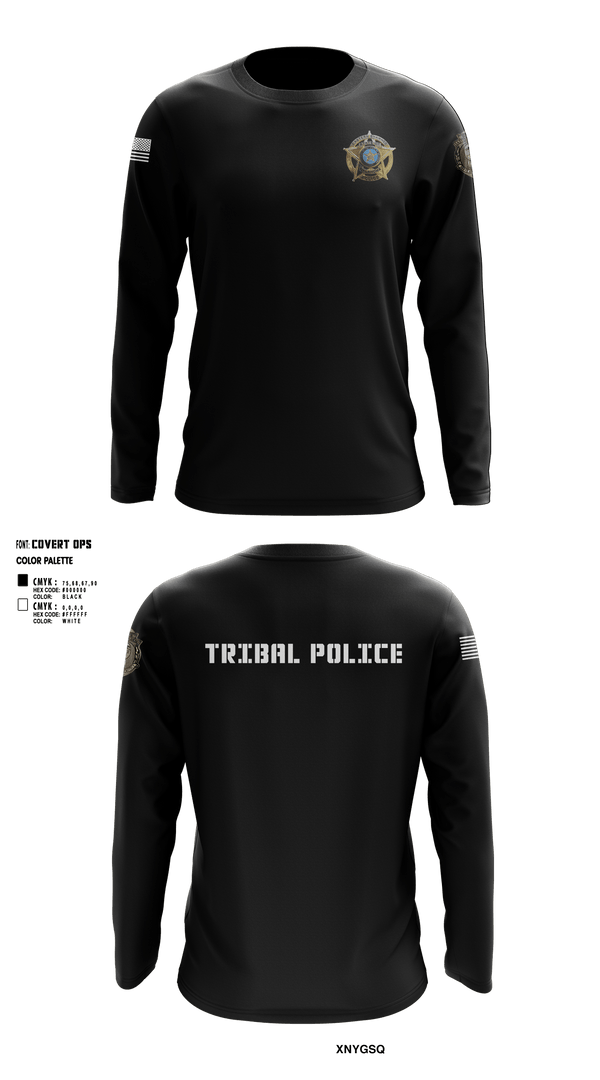 Long Sleeve Performance Shirt, Eastern Shawnee Tribal Police, Police, Teamtime, Team time, sublimation, custom sports apparel, team uniforms, spirit wear, spiritwear, sports uniforms, custom shirts, team store, custom team store, fundraiser sports, apparel fundraiser