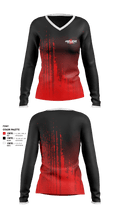 West Oso High School Softball 14297396 Women's Long Sleeve V-neck Shirt - 1