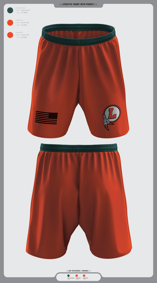 Athletic Shorts With Pockets, Loudon NJROTC, Navy, Teamtime, Team time, sublimation, custom sports apparel, team uniforms, spirit wear, spiritwear, sports uniforms, custom shirts, team store, custom team store, fundraiser sports, apparel fundraiser