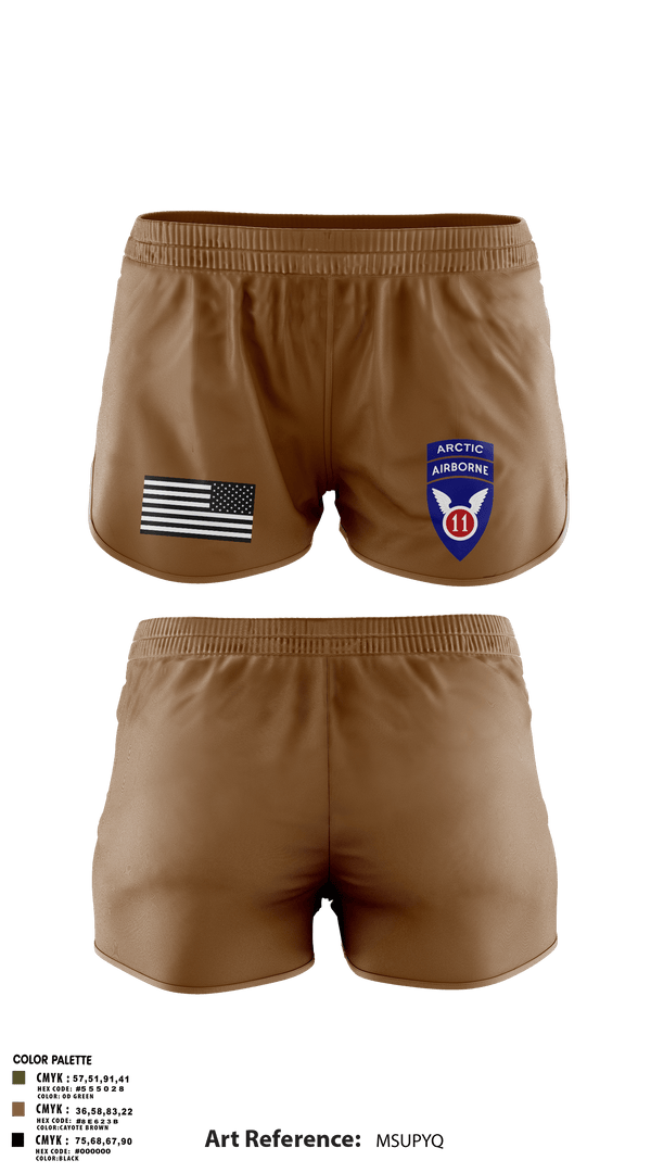Ranger Panties, 11th Infantry Division (ABN), Army, Teamtime, Team time, sublimation, custom sports apparel, team uniforms, spirit wear, spiritwear, sports uniforms, custom shirts, team store, custom team store, fundraiser sports, apparel fundraiser