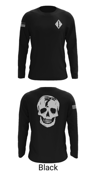 Long Sleeve Performance Shirt, 3/7 Kilo 3rd, Marines, Teamtime, Team time, sublimation, custom sports apparel, team uniforms, spirit wear, spiritwear, sports uniforms, custom shirts, team store, custom team store, fundraiser sports, apparel fundraiser