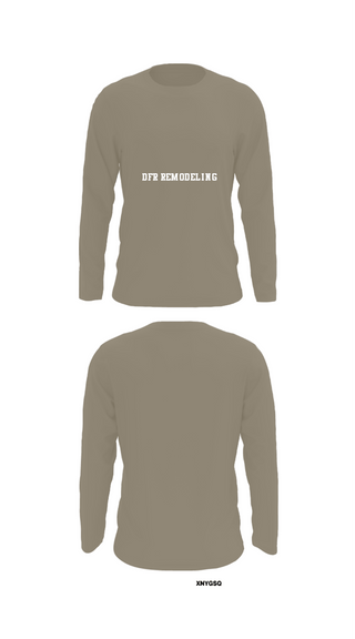 Long Sleeve Performance Shirt, DFR REMODELING, , Teamtime, Team time, sublimation, custom sports apparel, team uniforms, spirit wear, spiritwear, sports uniforms, custom shirts, team store, custom team store, fundraiser sports, apparel fundraiser