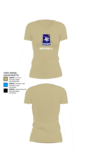 Womens Short Sleeve Vneck Shirt, 160th SOAR (A), , Teamtime, Team time, sublimation, custom sports apparel, team uniforms, spirit wear, spiritwear, sports uniforms, custom shirts, team store, custom team store, fundraiser sports, apparel fundraiser