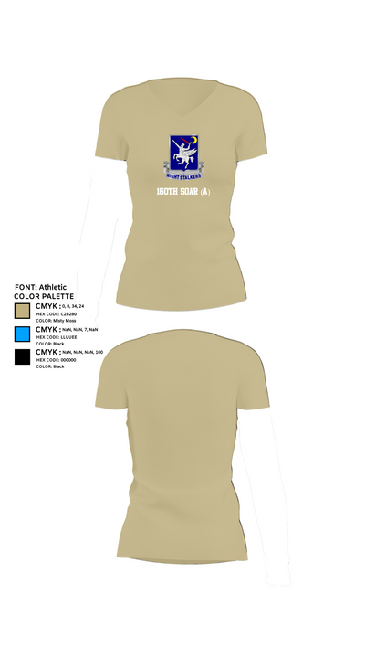 160th SOAR (A) 66600205 Women's Short Sleeve V-neck Shirt - 84