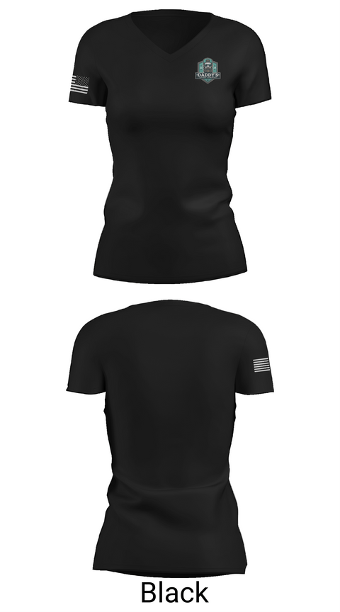 Womens Short Sleeve Vneck Shirt, Daddy’s Beard Company, , Teamtime, Team time, sublimation, custom sports apparel, team uniforms, spirit wear, spiritwear, sports uniforms, custom shirts, team store, custom team store, fundraiser sports, apparel fundraiser