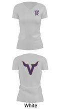 Valencia High School Basketball 51770721 Women's Short Sleeve V-neck Shirt - 19