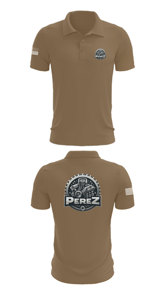 Short Sleeve Performance Polo, PÉREZ MOTORS, , Teamtime, Team time, sublimation, custom sports apparel, team uniforms, spirit wear, spiritwear, sports uniforms, custom shirts, team store, custom team store, fundraiser sports, apparel fundraiser