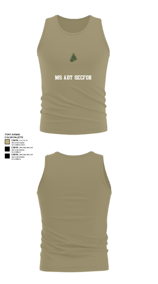 Tank Top, MS ADT SECFOR, Army, Teamtime, Team time, sublimation, custom sports apparel, team uniforms, spirit wear, spiritwear, sports uniforms, custom shirts, team store, custom team store, fundraiser sports, apparel fundraiser