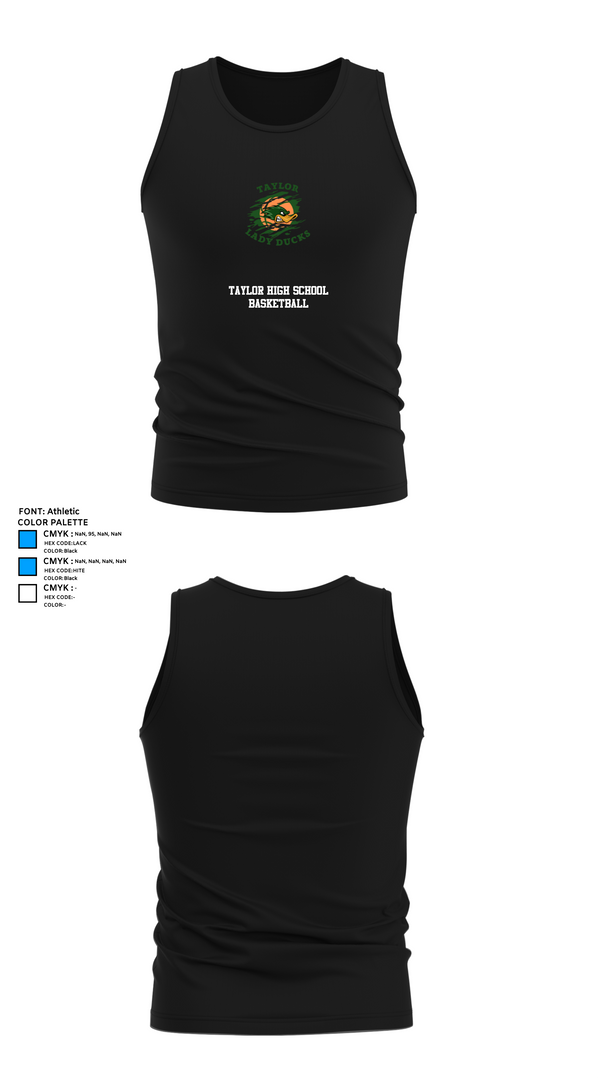 Tank Top, Taylor High School Basketball, Women's Basketball, Teamtime, Team time, sublimation, custom sports apparel, team uniforms, spirit wear, spiritwear, sports uniforms, custom shirts, team store, custom team store, fundraiser sports, apparel fundraiser
