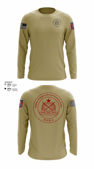 Long Sleeve Performance Shirt, B.N.R.A, Army, Teamtime, Team time, sublimation, custom sports apparel, team uniforms, spirit wear, spiritwear, sports uniforms, custom shirts, team store, custom team store, fundraiser sports, apparel fundraiser