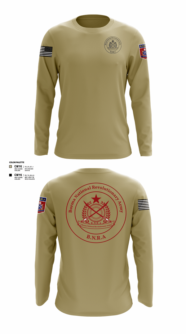 Long Sleeve Performance Shirt, B.N.R.A, Army, Teamtime, Team time, sublimation, custom sports apparel, team uniforms, spirit wear, spiritwear, sports uniforms, custom shirts, team store, custom team store, fundraiser sports, apparel fundraiser