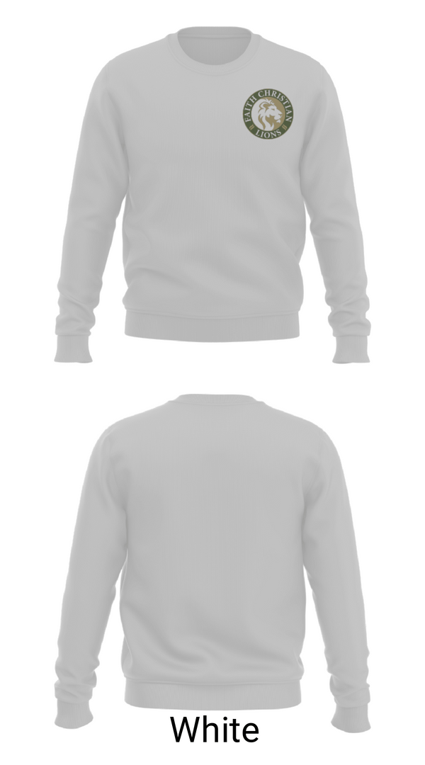 Crew Neck Sweatshirt, Faith Christian School Track, Track & Field, Teamtime, Team time, sublimation, custom sports apparel, team uniforms, spirit wear, spiritwear, sports uniforms, custom shirts, team store, custom team store, fundraiser sports, apparel fundraiser