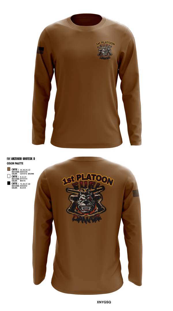 Long Sleeve Performance Shirt, Fuel Dawgs, Army, Teamtime, Team time, sublimation, custom sports apparel, team uniforms, spirit wear, spiritwear, sports uniforms, custom shirts, team store, custom team store, fundraiser sports, apparel fundraiser