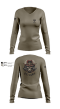 Outlaw Platoon 57260663 Women's Long Sleeve V-neck Shirt - 2