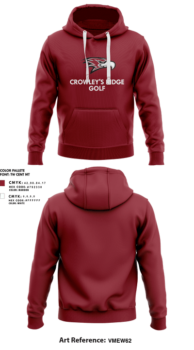Crowley'S Ridge Academy Golf 8778745 Hoodie - 1