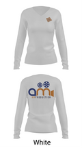 AM PRODUCTION 13584295 Women's Long Sleeve V-neck Shirt - 16