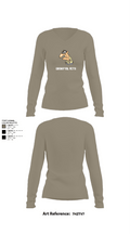 GrumpyOLVets 73193400 Women's Long Sleeve V-neck Shirt - 62