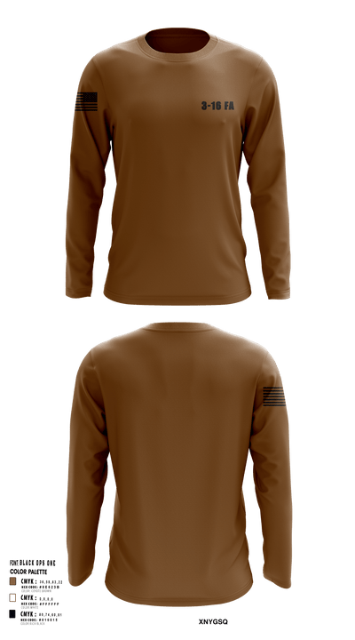 3-16 FA 44359804 Long Sleeve Performance Shirt - 144