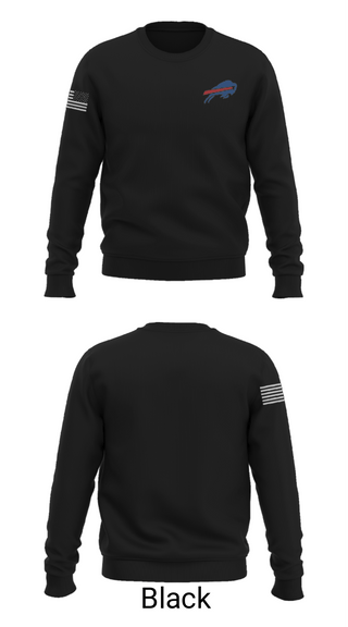 Crew Neck Sweatshirt, Keystone Bills Football and Cheer, Football, Teamtime, Team time, sublimation, custom sports apparel, team uniforms, spirit wear, spiritwear, sports uniforms, custom shirts, team store, custom team store, fundraiser sports, apparel fundraiser
