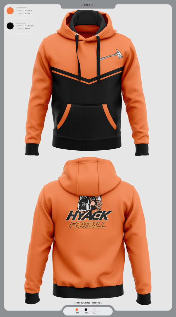Hoodie, Hyacks Football, Football, Teamtime, Team time, sublimation, custom sports apparel, team uniforms, spirit wear, spiritwear, sports uniforms, custom shirts, team store, custom team store, fundraiser sports, apparel fundraiser
