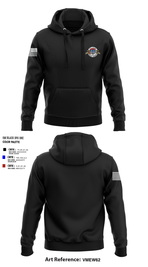 Hoodie, Delta Troop 3-17 CAV, , Teamtime, Team time, sublimation, custom sports apparel, team uniforms, spirit wear, spiritwear, sports uniforms, custom shirts, team store, custom team store, fundraiser sports, apparel fundraiser