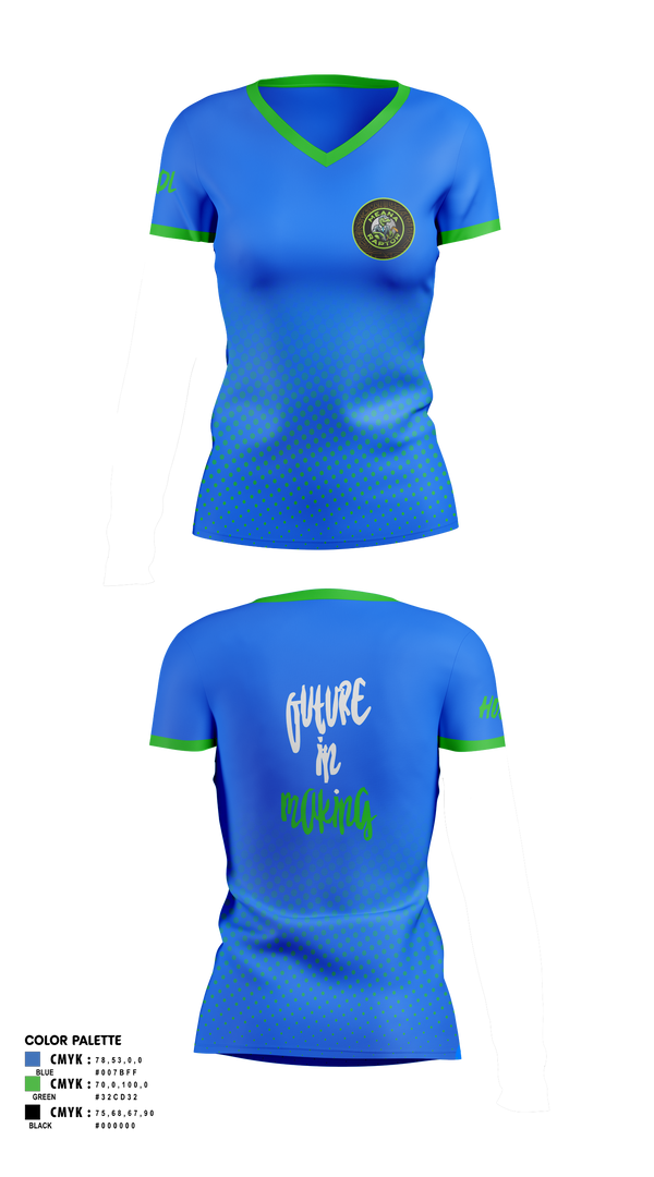 Womens Short Sleeve Vneck Shirt, meana raptor, Golf, Teamtime, Team time, sublimation, custom sports apparel, team uniforms, spirit wear, spiritwear, sports uniforms, custom shirts, team store, custom team store, fundraiser sports, apparel fundraiser