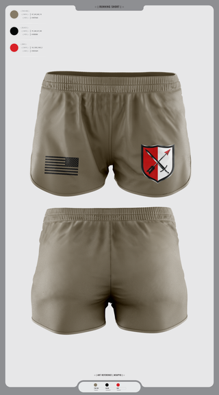 Womens Shorts, 31st Chemical Brigade, Army, Teamtime, Team time, sublimation, custom sports apparel, team uniforms, spirit wear, spiritwear, sports uniforms, custom shirts, team store, custom team store, fundraiser sports, apparel fundraiser