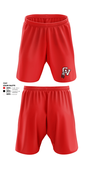 Athletic Shorts With Pockets, Big Reds, Track & Field, Teamtime, Team time, sublimation, custom sports apparel, team uniforms, spirit wear, spiritwear, sports uniforms, custom shirts, team store, custom team store, fundraiser sports, apparel fundraiser