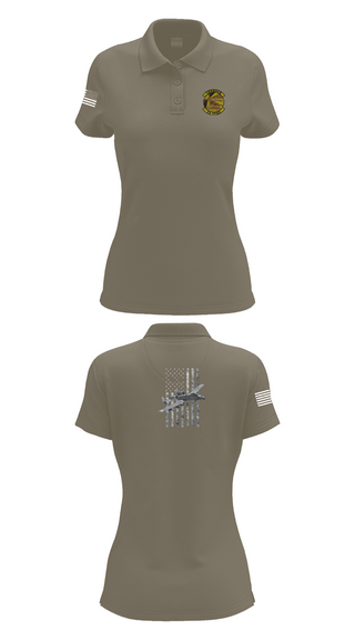 Womens Short Sleeve Performance Polo, 74 FGS, Air Force, Teamtime, Team time, sublimation, custom sports apparel, team uniforms, spirit wear, spiritwear, sports uniforms, custom shirts, team store, custom team store, fundraiser sports, apparel fundraiser