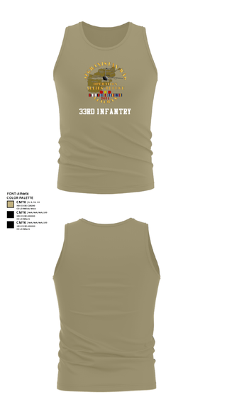 Tank Top, 33rd Infantry, Army, Teamtime, Team time, sublimation, custom sports apparel, team uniforms, spirit wear, spiritwear, sports uniforms, custom shirts, team store, custom team store, fundraiser sports, apparel fundraiser