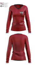 Bethel high school LAX 55721530 Women's Long Sleeve V-neck Shirt - 1