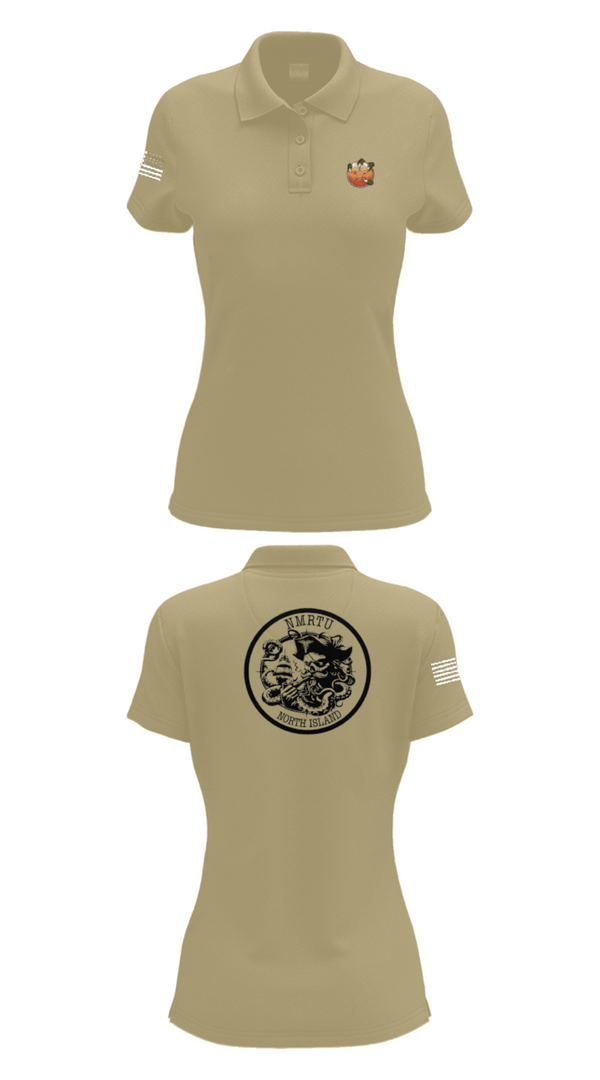 Womens Short Sleeve Performance Polo, USS MAKIN ISLANDC5 MKI, Navy, Teamtime, Team time, sublimation, custom sports apparel, team uniforms, spirit wear, spiritwear, sports uniforms, custom shirts, team store, custom team store, fundraiser sports, apparel fundraiser